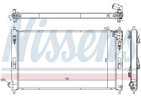 Radiator, engine cooling 628969 Nissens