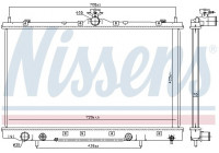 Radiator, engine cooling 628975 Nissens
