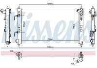 Radiator, engine cooling 628979 Nissens