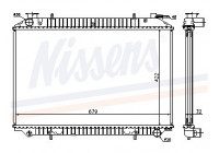 Radiator, engine cooling 62908A Nissens