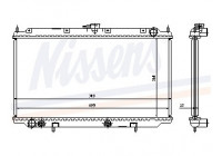 Radiator, engine cooling 62924A Nissens
