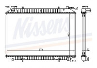 Radiator, engine cooling 62976A Nissens