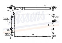 Radiator, engine cooling 63003A Nissens