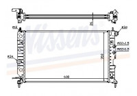 Radiator, engine cooling 630121 Nissens