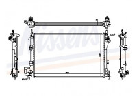 Radiator, engine cooling 63022A Nissens
