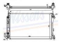Radiator, engine cooling 63023A Nissens