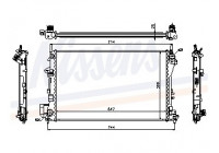 Radiator, engine cooling 63024A Nissens
