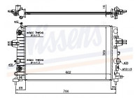 Radiator, engine cooling 630702 Nissens
