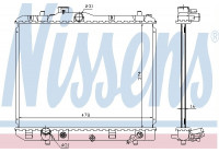 Radiator, engine cooling 630706 Nissens