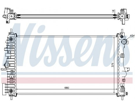 Radiator, engine cooling 630713 Nissens, Image 2