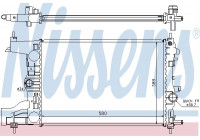 Radiator, engine cooling 630726 Nissens
