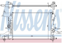 Radiator, engine cooling 630727 Nissens