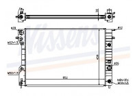 Radiator, engine cooling 63072A Nissens