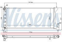 Radiator, engine cooling 630749 Nissens