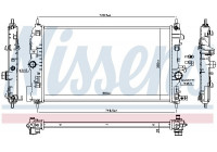 Radiator, engine cooling 630763 Nissens