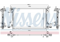 Radiator, engine cooling 630766 Nissens