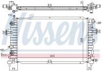 Radiator, engine cooling 630768 Nissens