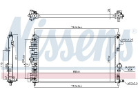 Radiator, engine cooling 630769 Nissens
