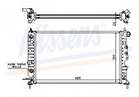 Radiator, engine cooling 630771 Nissens