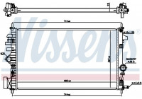 Radiator, engine cooling 630773 Nissens