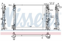 Radiator, engine cooling 630777 Nissens