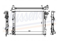 Radiator, engine cooling 63122 Nissens