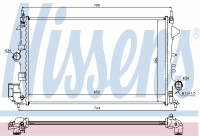 Radiator, engine cooling 63123 Nissens