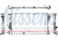 Radiator, engine cooling 63124 Nissens