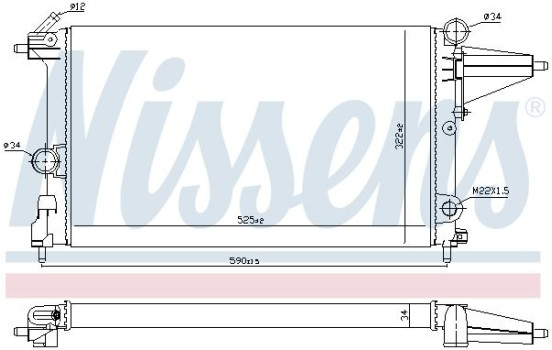 Radiator, engine cooling 632231 Nissens, Image 2