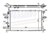 Radiator, engine cooling 63247A Nissens