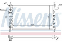 Radiator, engine cooling 63282 Nissens