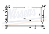 Radiator, engine cooling 632921 Nissens