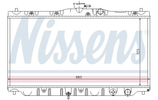 Radiator, engine cooling 63304 Nissens