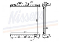 Radiator, engine cooling 63312 Nissens