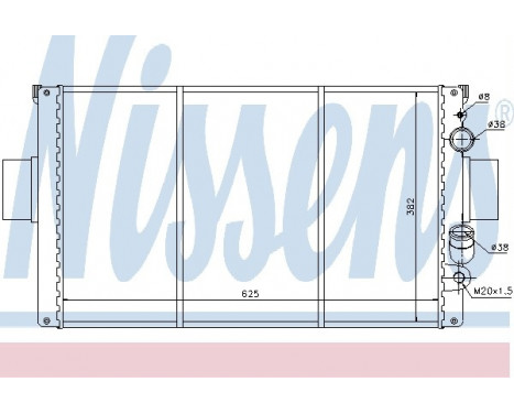 Radiator, engine cooling 63328 Nissens