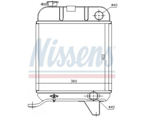 Radiator, engine cooling 63460 Nissens, Image 2