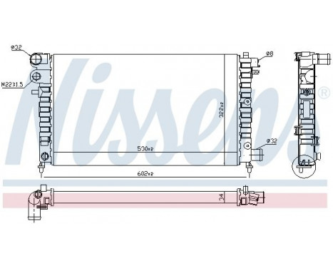 Radiator, engine cooling 63523 Nissens, Image 2