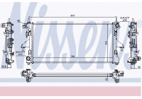 Radiator, engine cooling 63556 Nissens