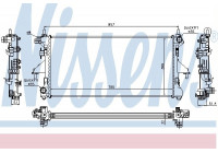 Radiator, engine cooling 63565 Nissens
