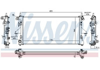 Radiator, engine cooling 63566 Nissens