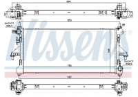 Radiator, engine cooling 63567 Nissens