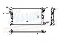 Radiator, engine cooling 63576A Nissens