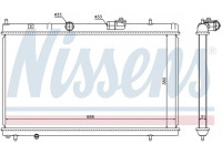 Radiator, engine cooling 636013 Nissens