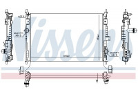 Radiator, engine cooling 636014 Nissens