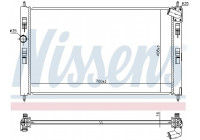 Radiator, engine cooling 636033 Nissens