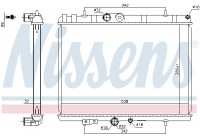 Radiator, engine cooling 636039 Nissens