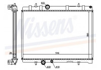 Radiator, engine cooling 63608A Nissens