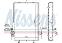 Radiator, engine cooling 63623 Nissens
