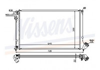 Radiator, engine cooling 63731 Nissens