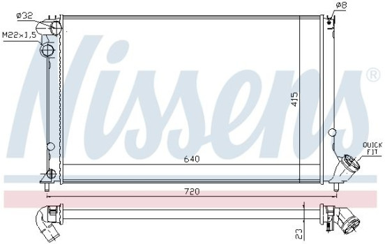 Radiator, engine cooling 63731 Nissens, Image 2